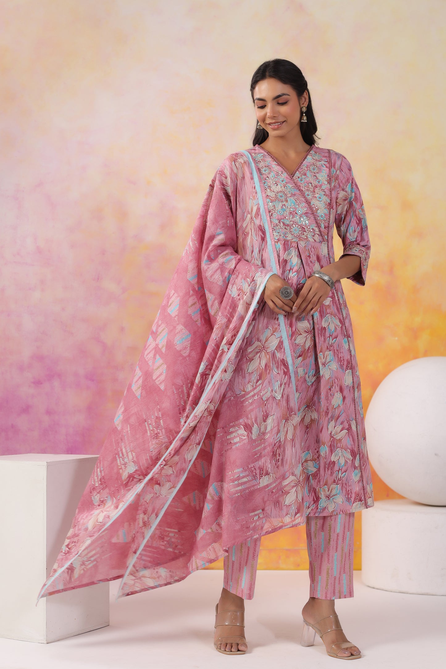 Printed Kurti Set