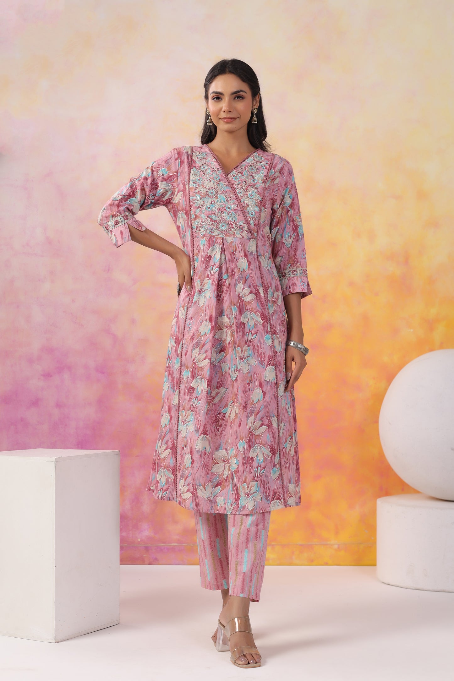 Printed Kurti Set
