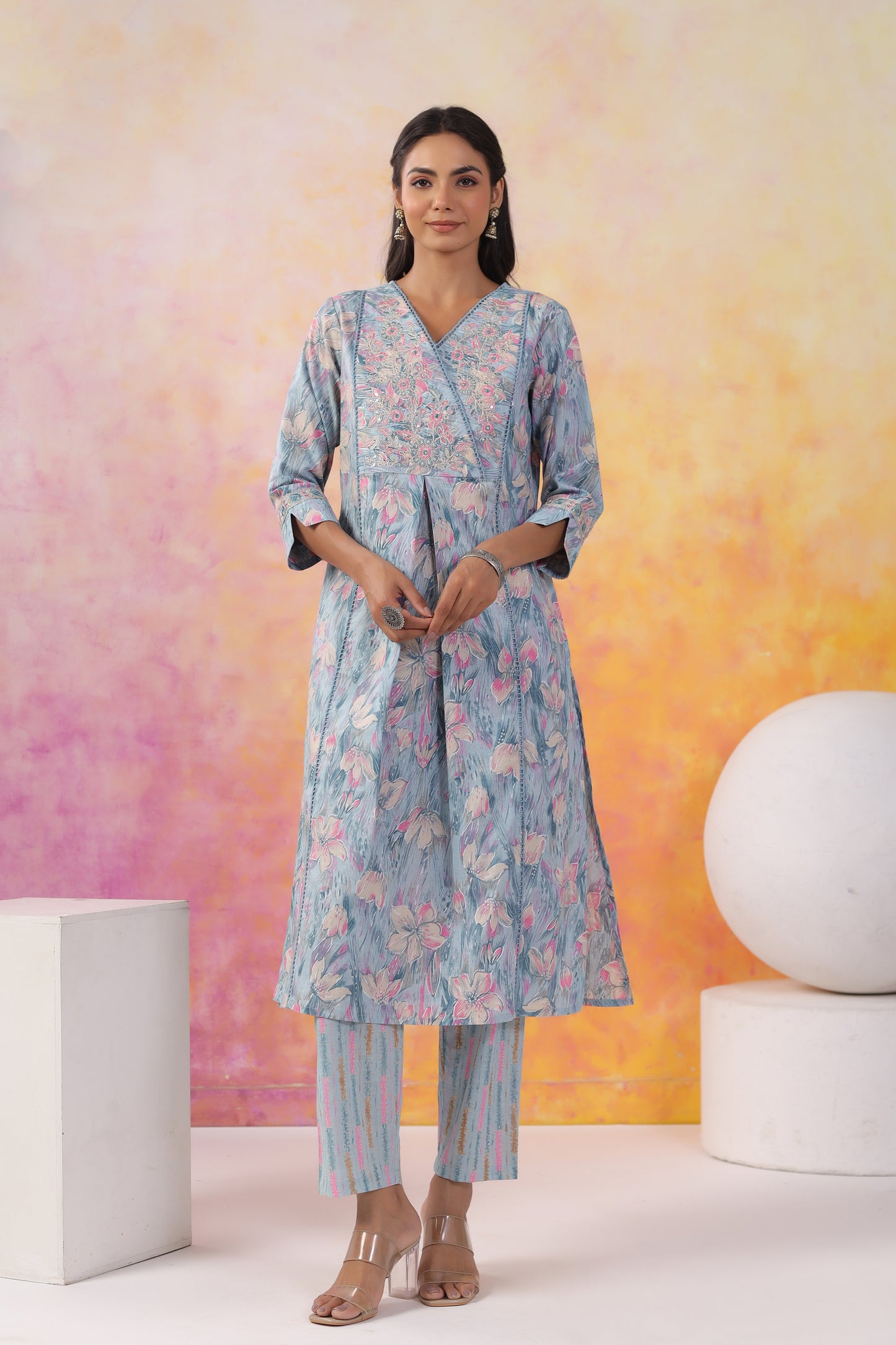 Printed Kurti Set