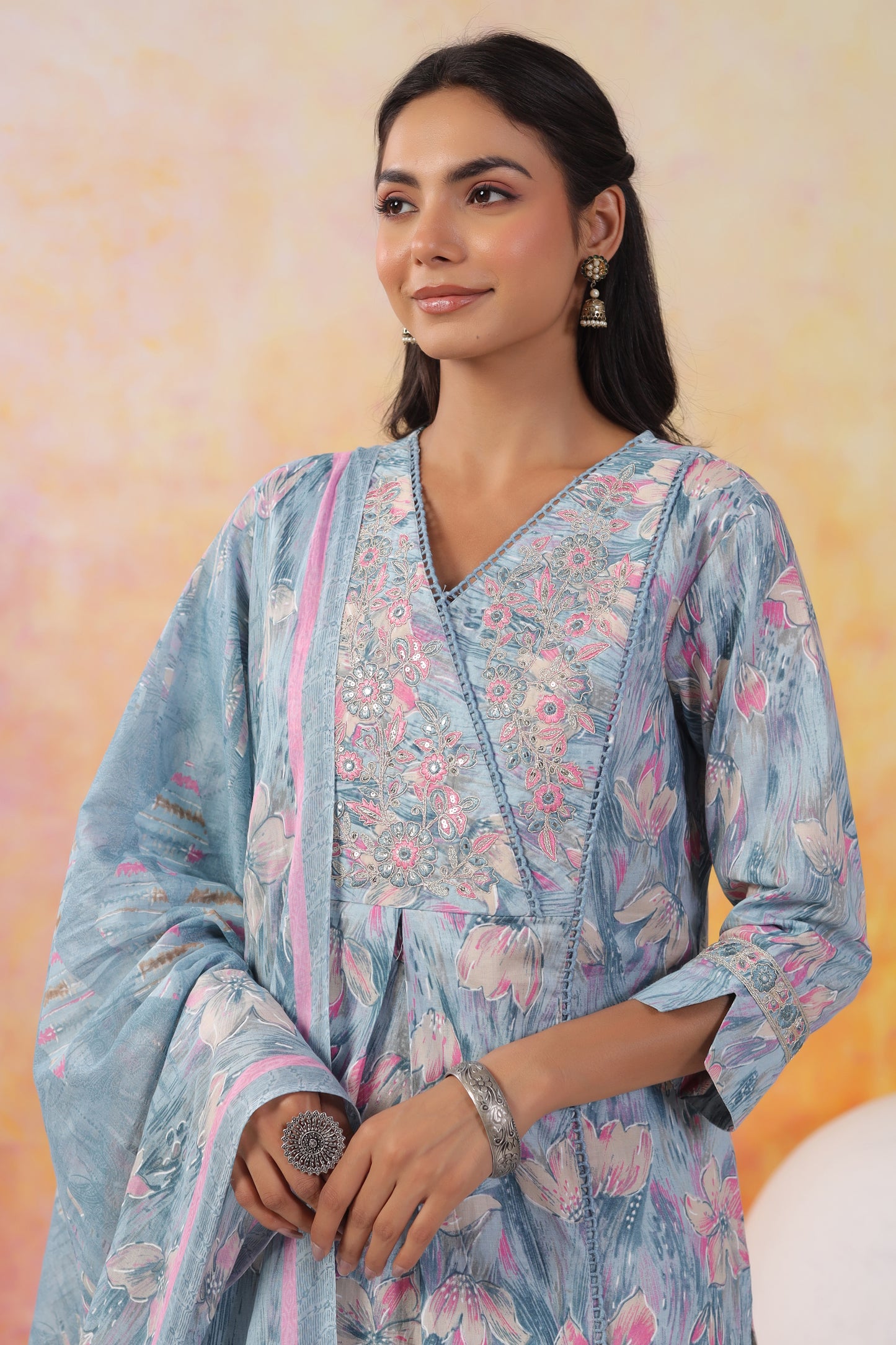 Printed Kurti Set