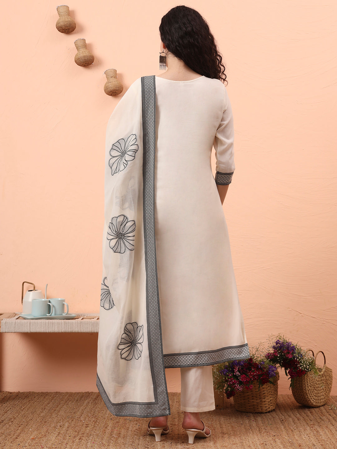 Floral Printed Kurti Set