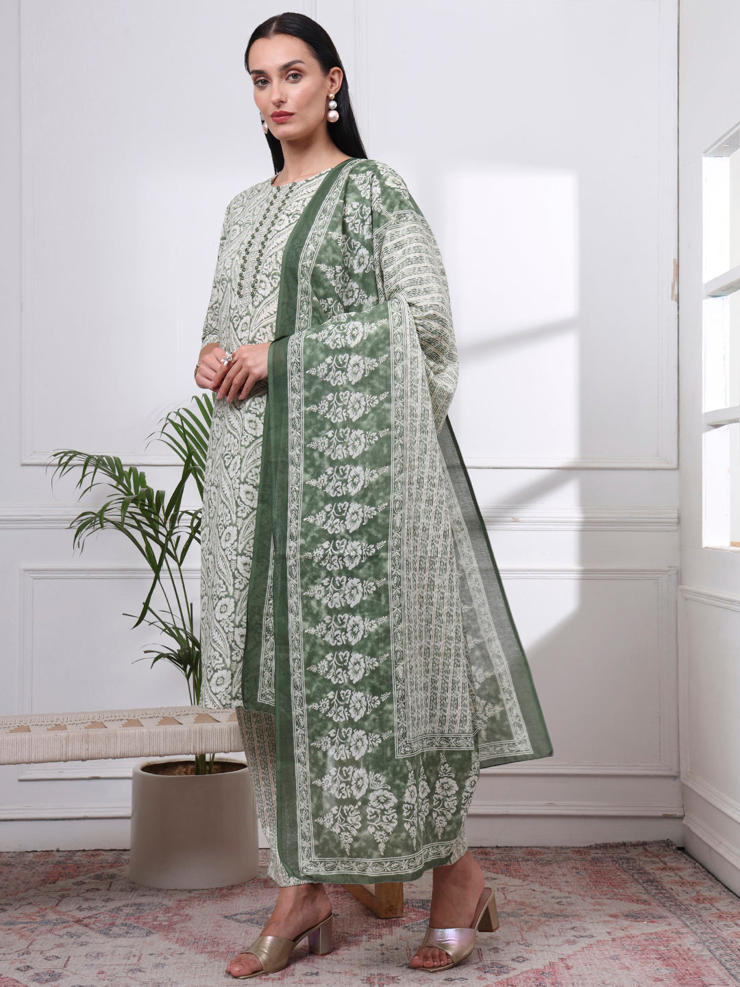 Cotton Printed Kurti Set