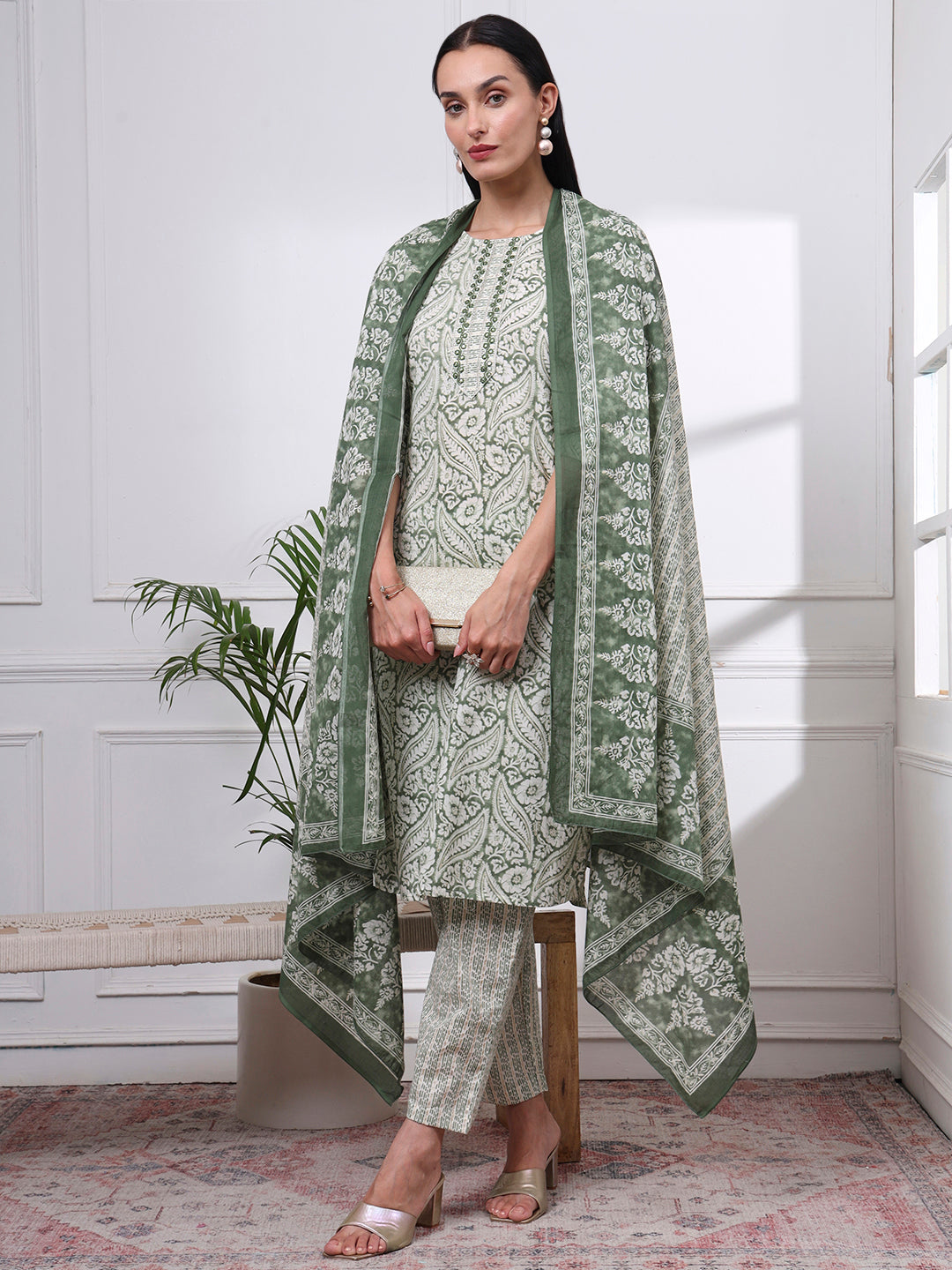 Cotton Printed Kurti Set