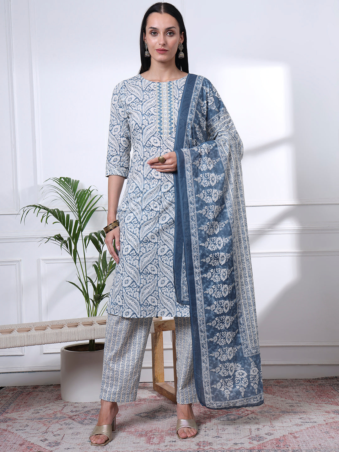 Cotton Printed Kurti Set