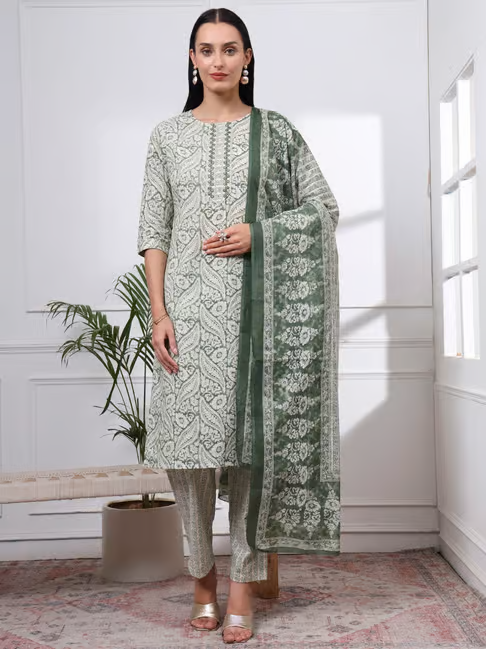 Cotton Printed Kurti Set