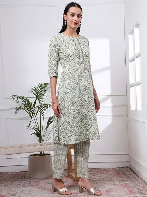 Cotton Printed Kurti Set