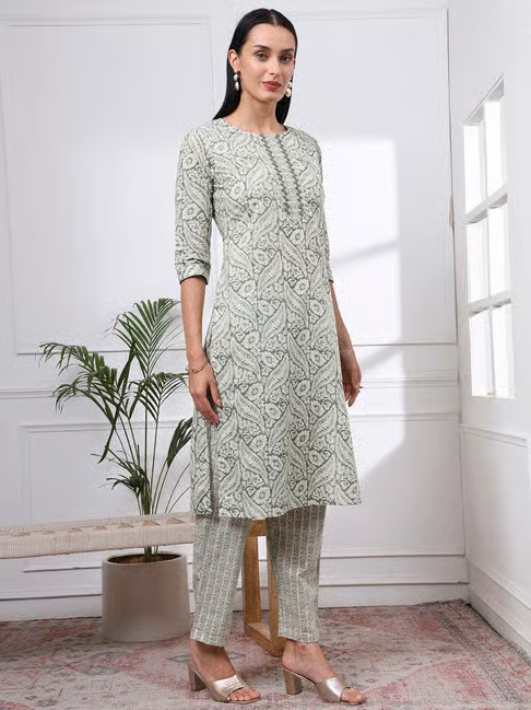 Cotton Printed Kurti Set