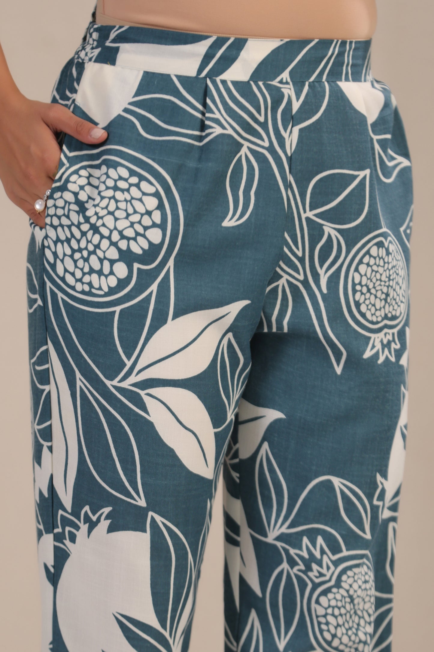 Blue Cotton Co-ord Set