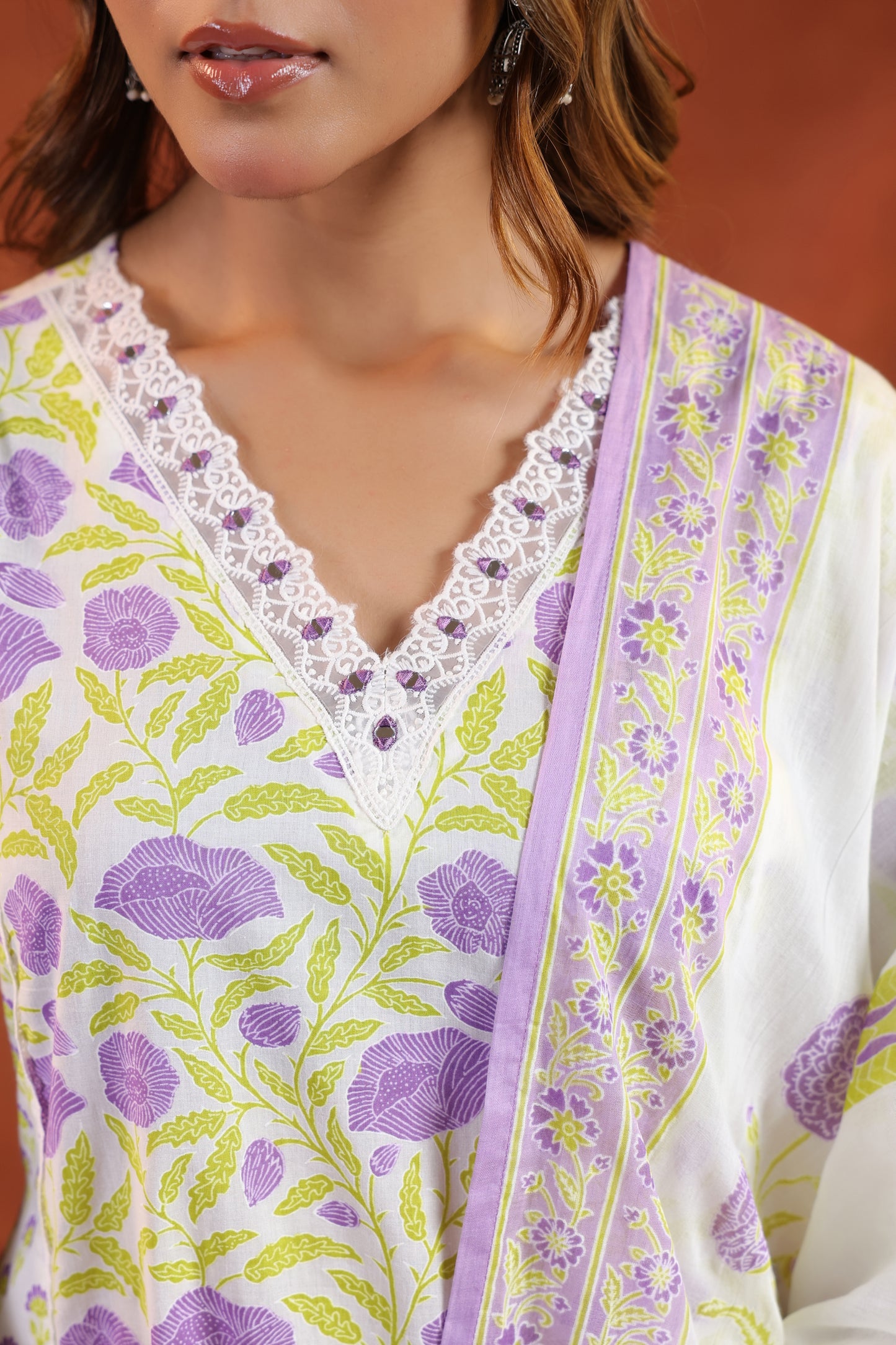 Floral Printed Kurti Set