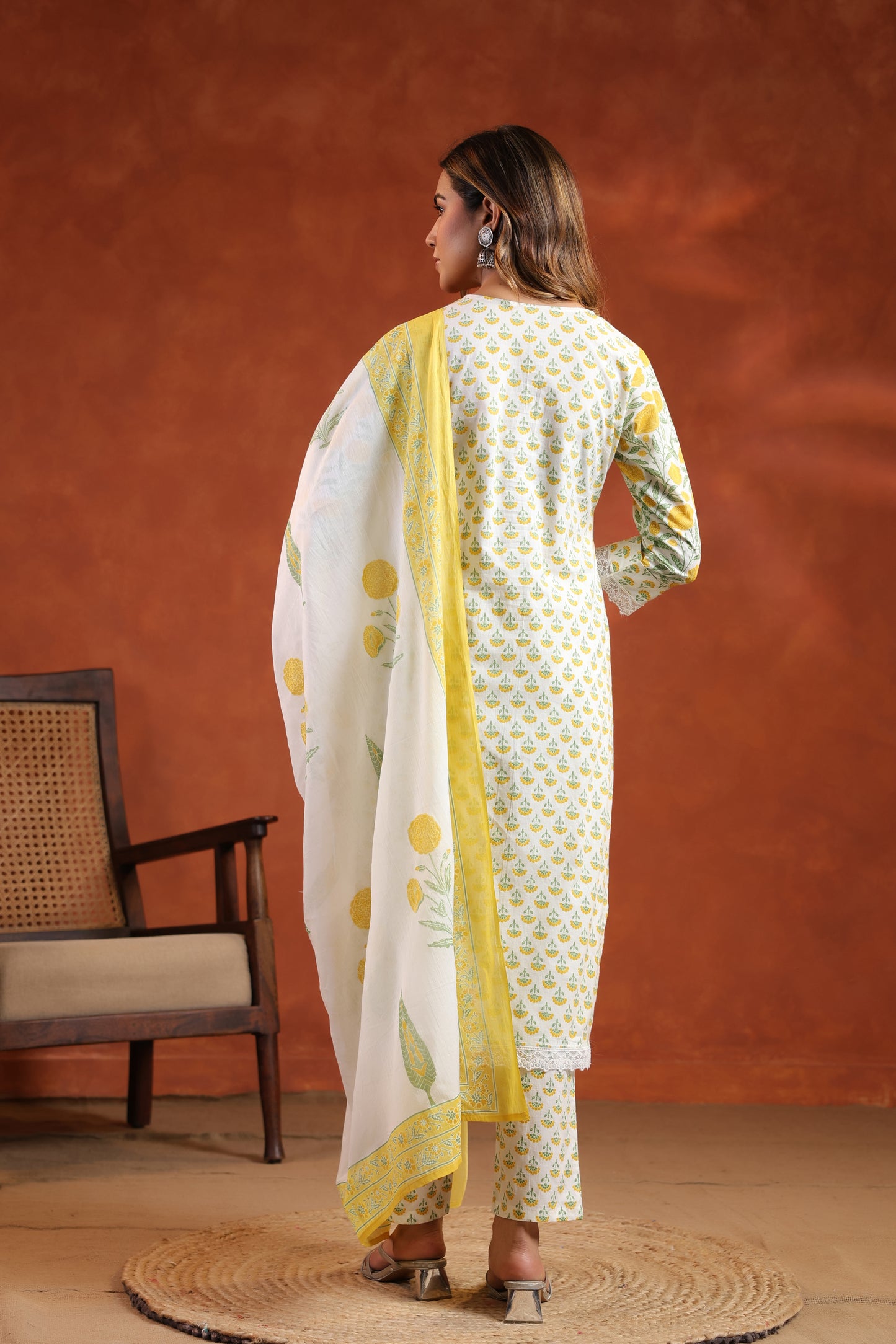 Floral Printed Kurti Set