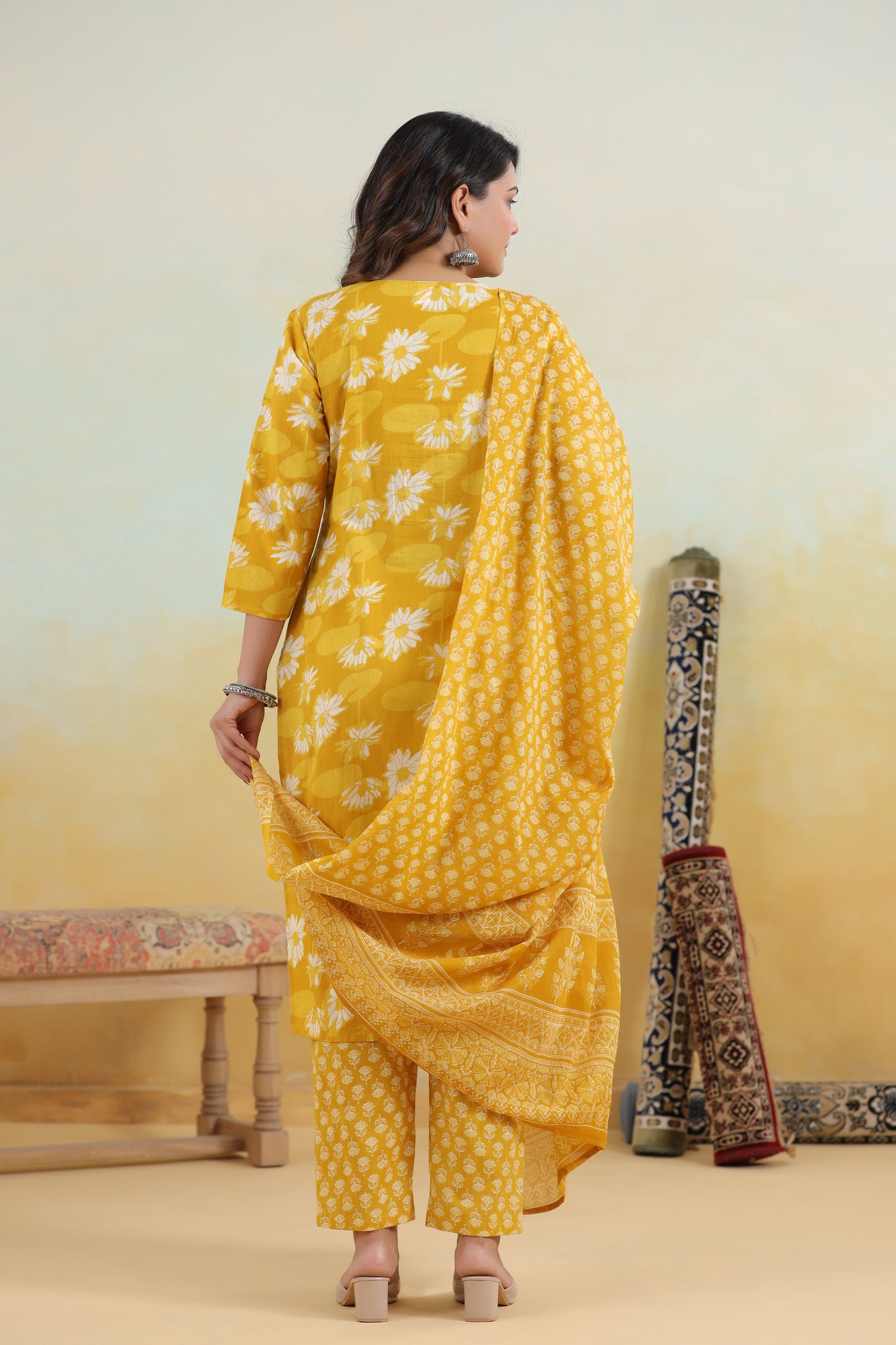 Yellow Kurti Set