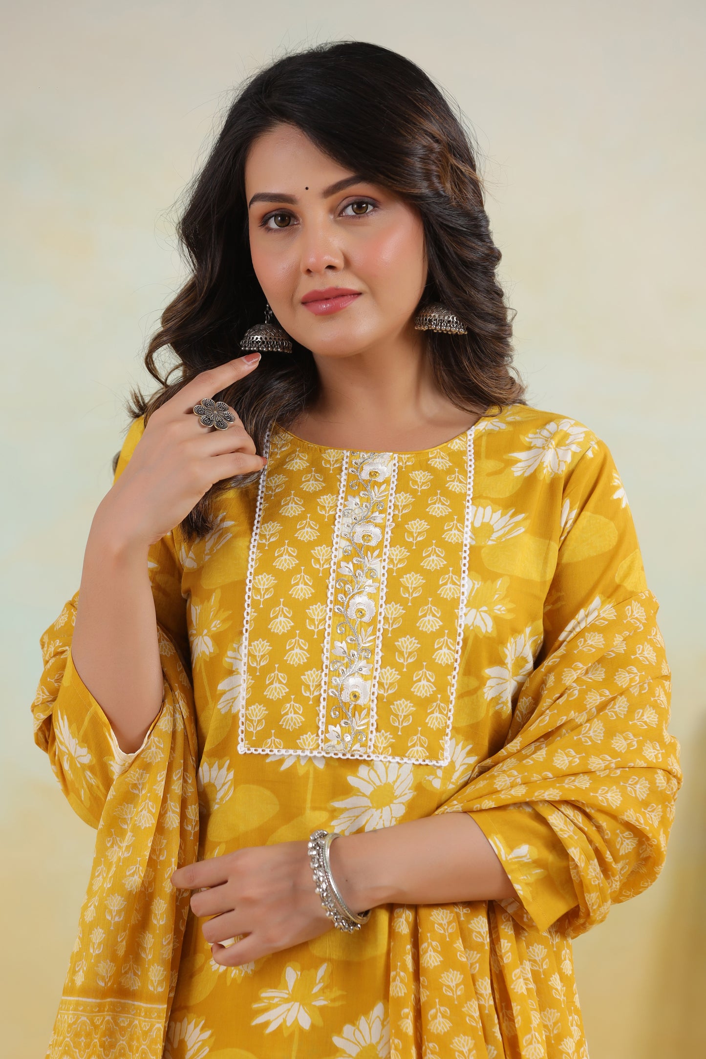 Yellow Kurti Set