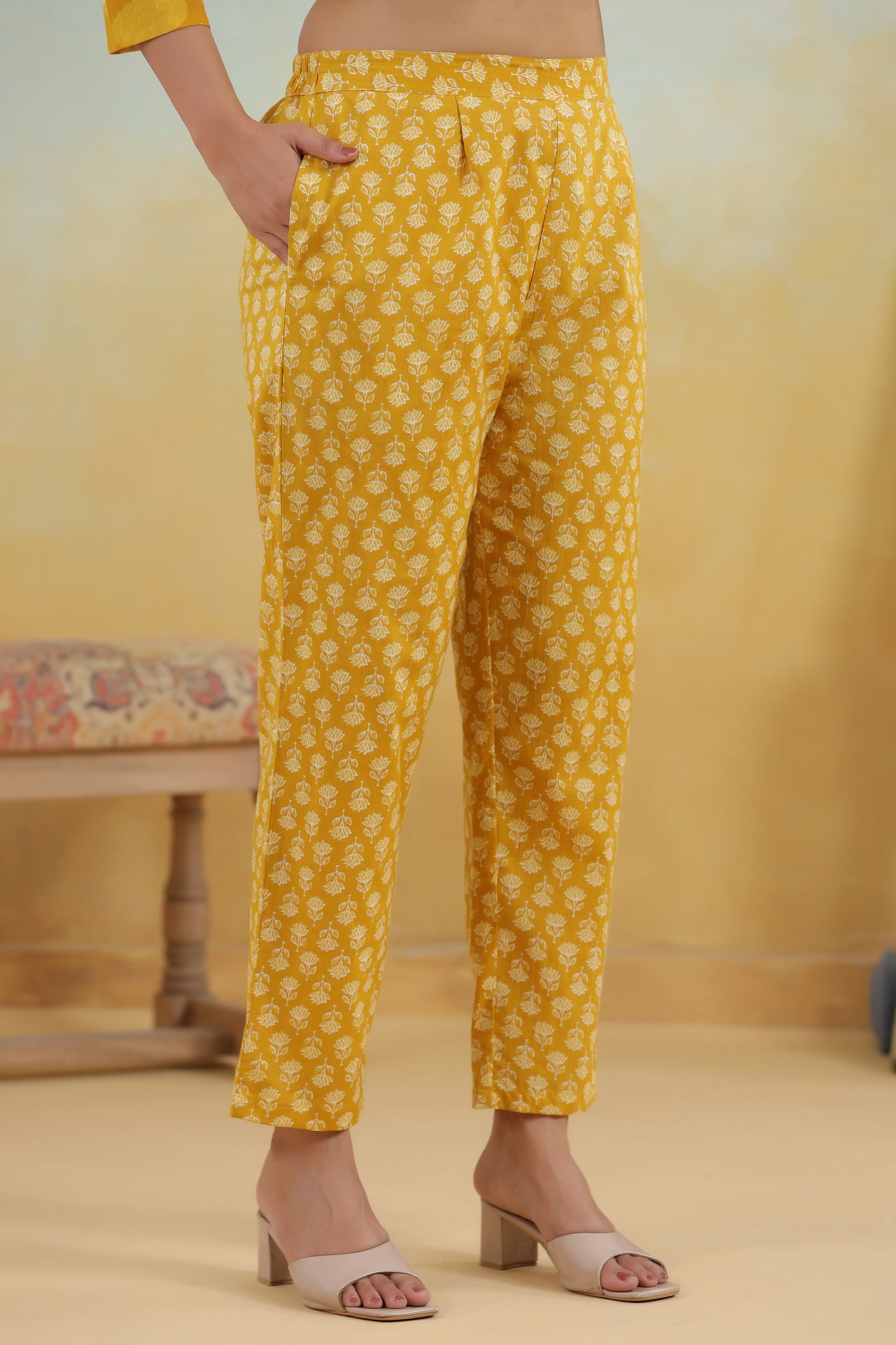Yellow Kurti Set