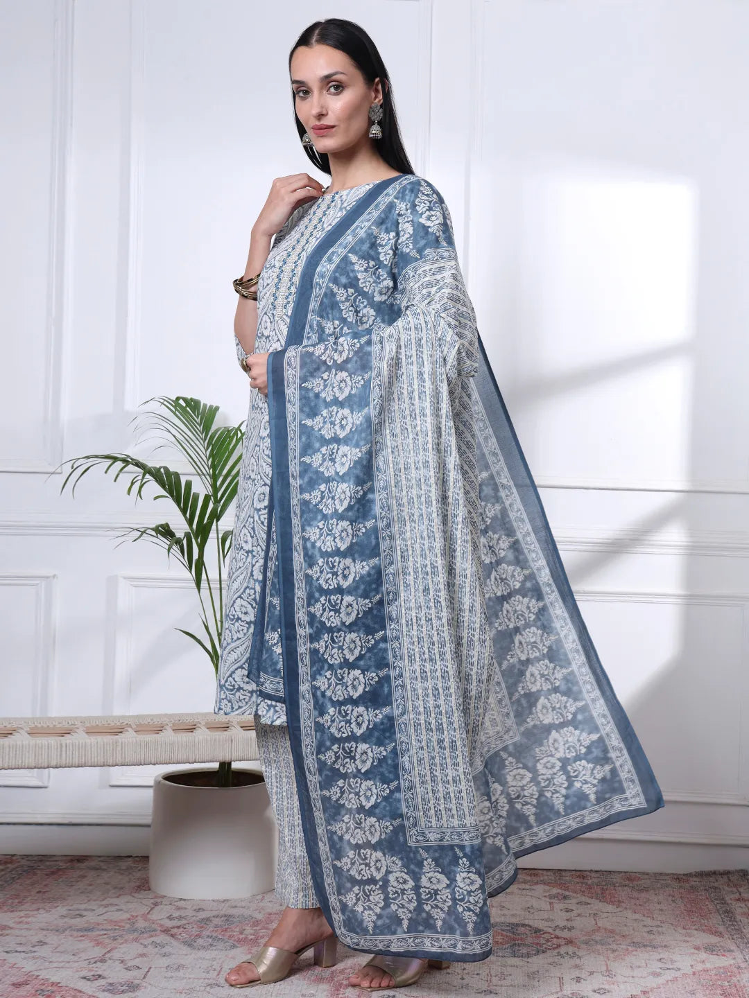 Cotton Printed Kurti Set