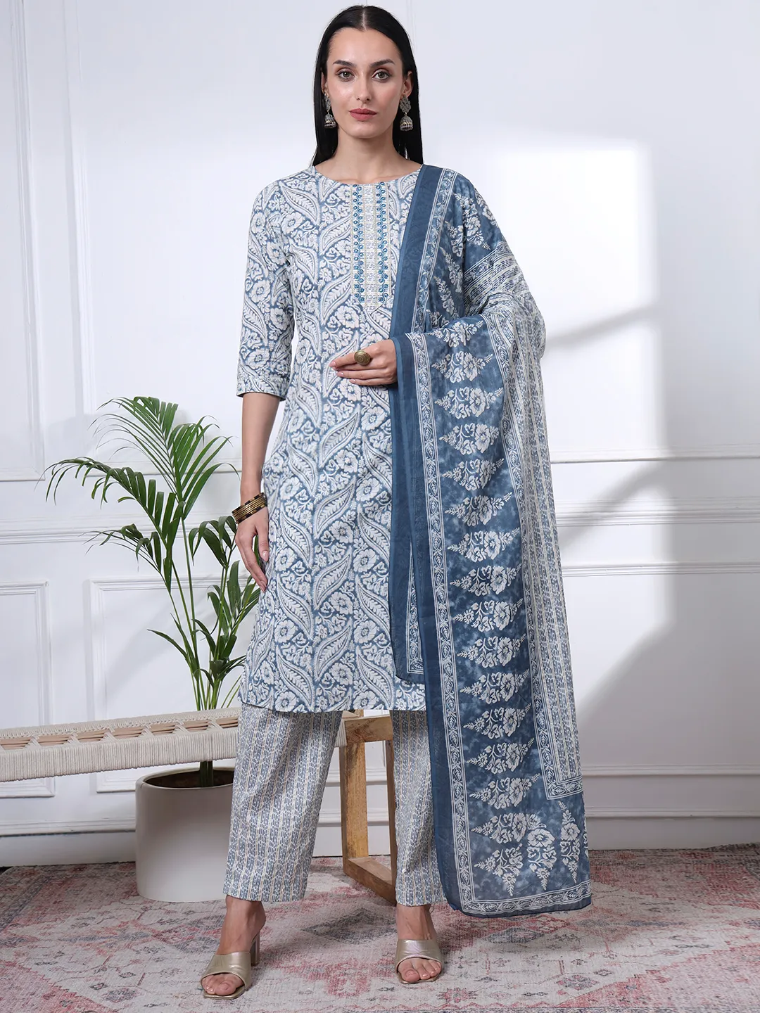 Cotton Printed Kurti Set