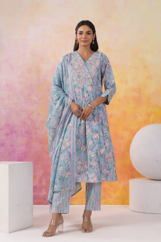 Printed Kurti Set