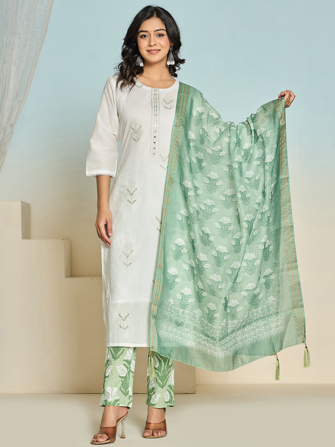 Printed Kurti Set
