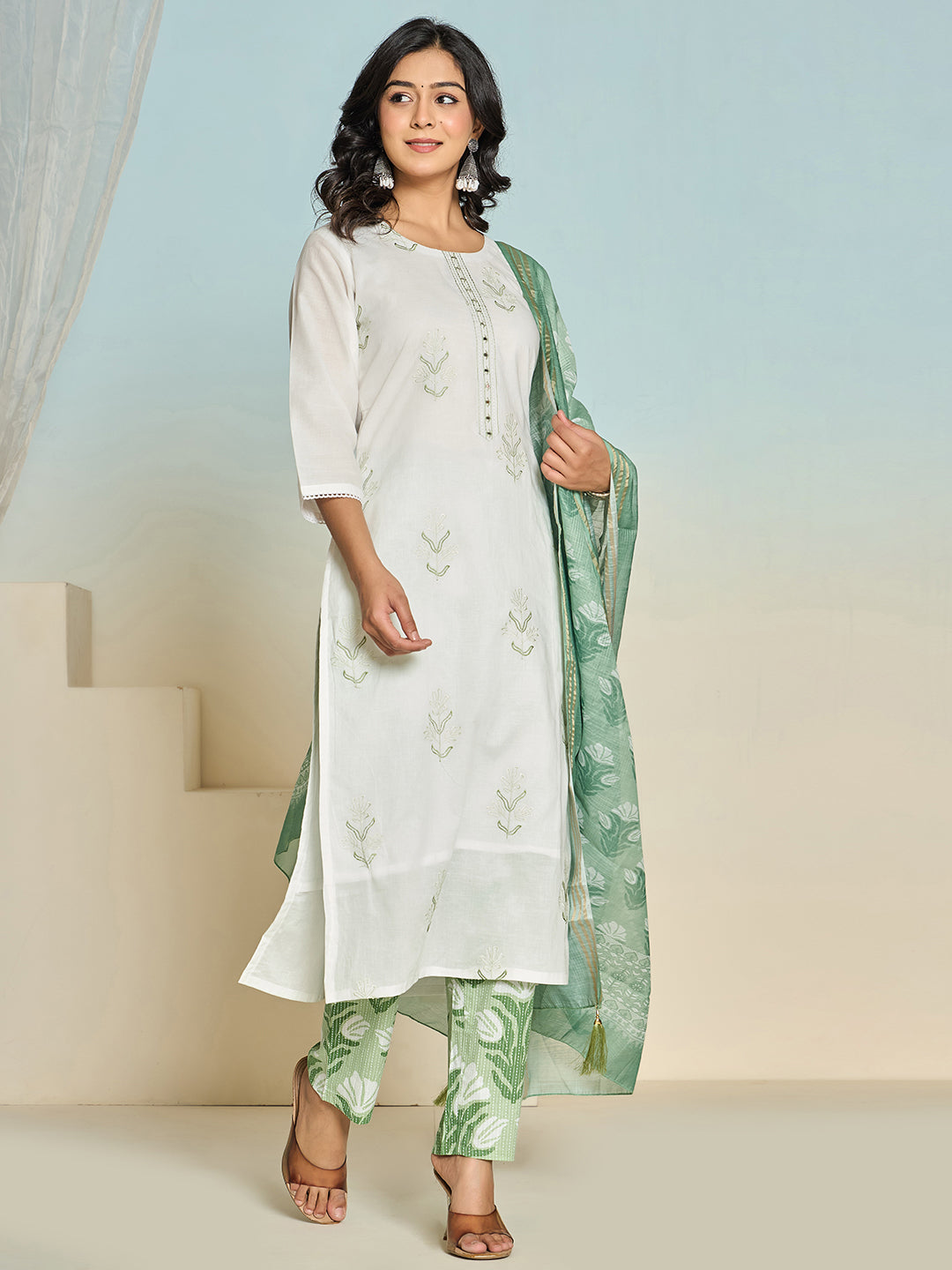 Printed Kurti Set