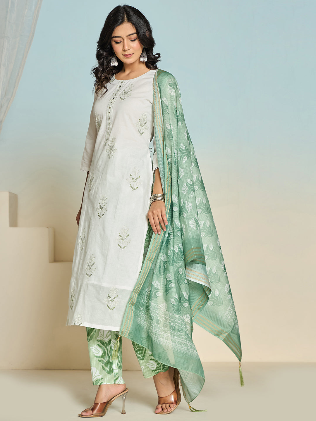 Printed Kurti Set