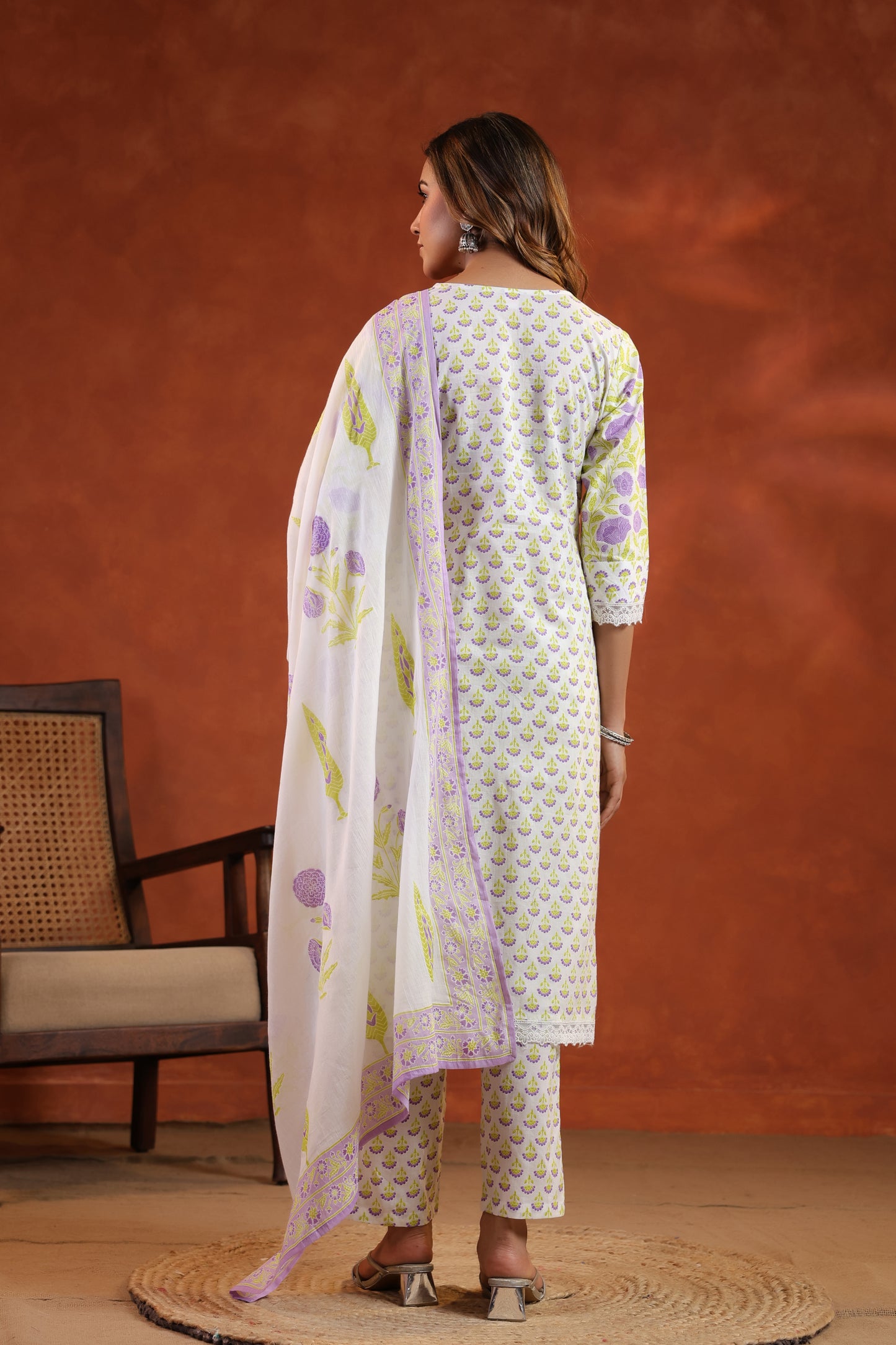 Floral Printed Kurti Set