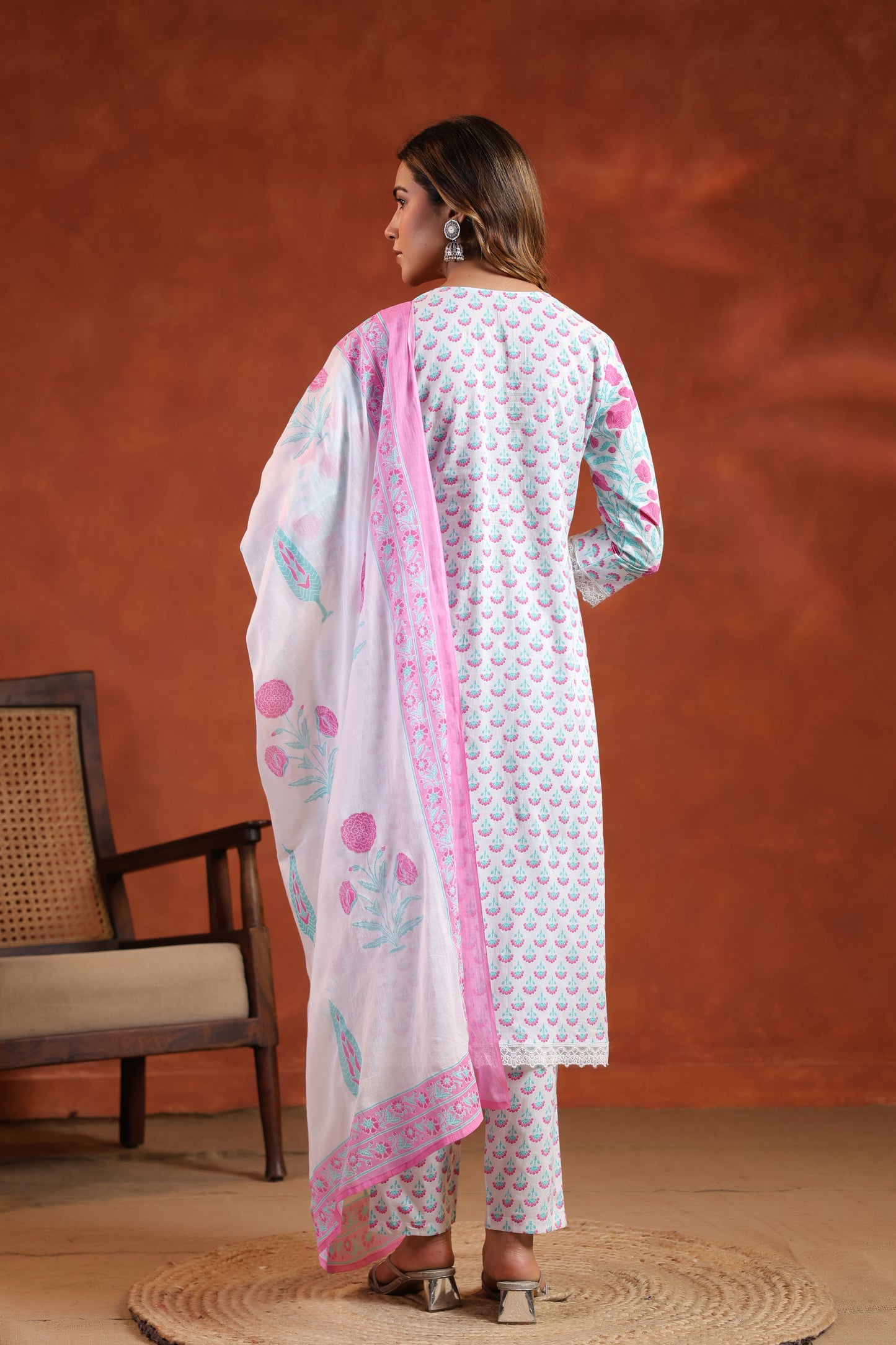 Floral Printed Kurti Set