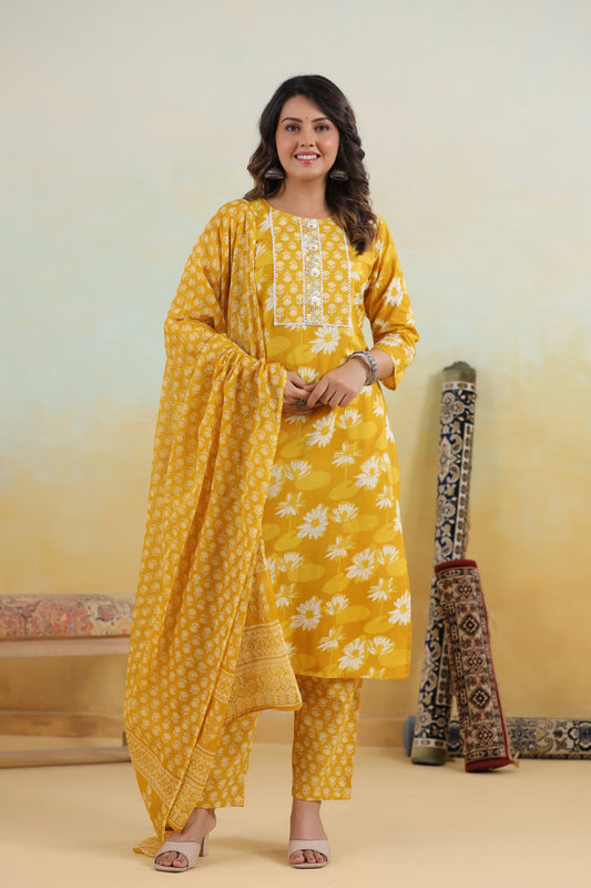 Yellow Kurti Set